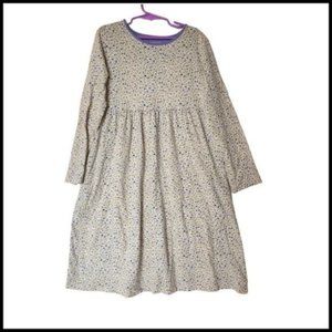 Land's End Kids‎ Dress Floral Long Sleeve Swirl Midi size 8 Years Girls